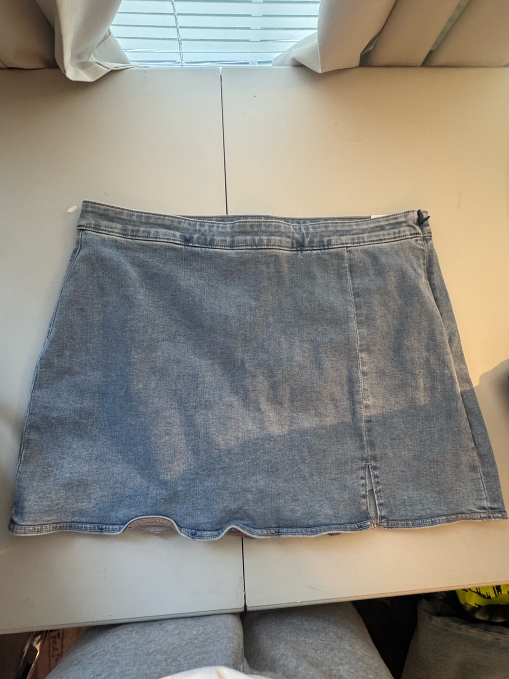 American Eagle Light Blue Denim Mini Skort